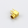 MMCX-KWE接头射频同轴连接器90弯母座纯铜镀真金焊接PCB