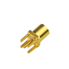 MMCX-KE接头射频同轴连接器180直母座纯铜镀真金焊接PCB